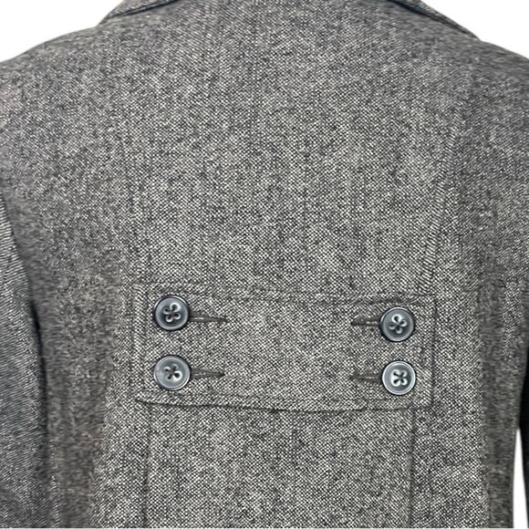 Cabi Shakespeare Swing Tweed Long A-line Jacket 3 Button Dark Women’s Size 4 - Picture 11 of 14
